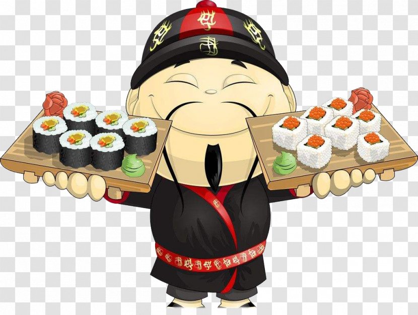 Japanese Cuisine Asian Sushi Chef Itamae - Cooking - Anitsocial Cartoon Transparent PNG