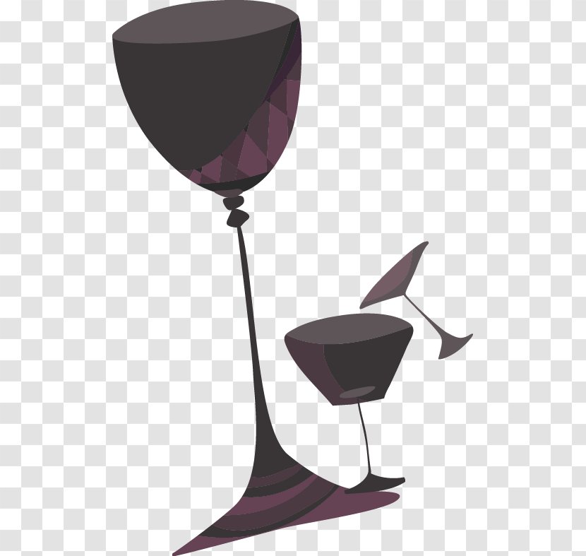 Wine Glass Purple Illustration - Drinkware - Cup Transparent PNG