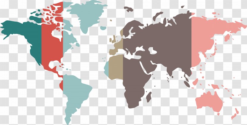 United States World Map - Art - Color Transparent PNG