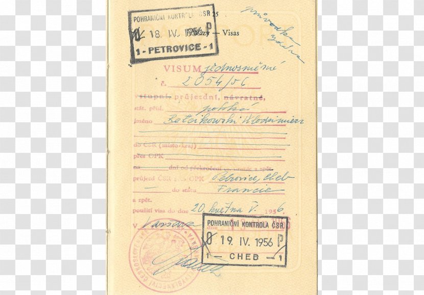 Paper Font - Italy Visa Transparent PNG