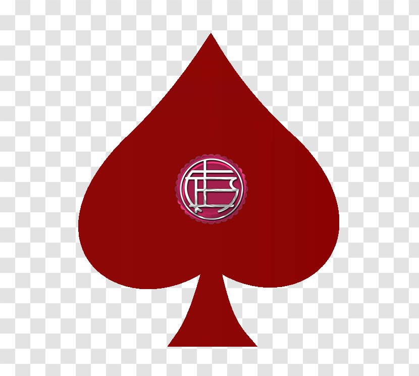 Ace Of Spades French Playing Cards - Red - Naipe Transparent PNG