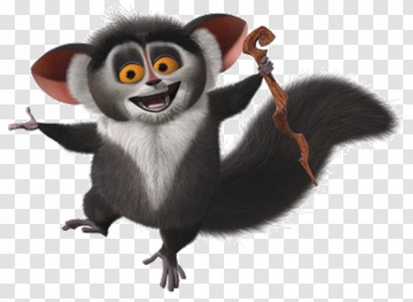 Julien Lemur Madagascar Animation Character - Kung Fu Panda - Lilo Transparent PNG