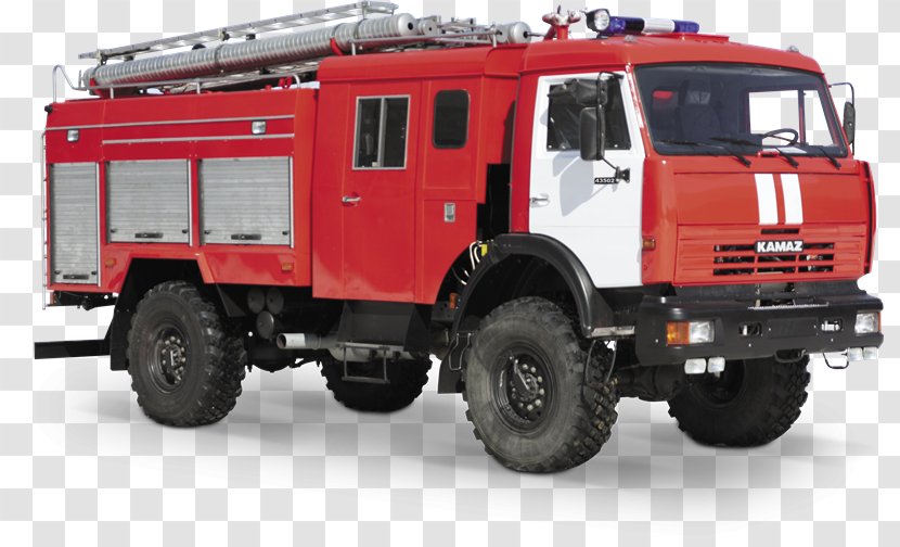Fire Engine Department Kamaz Firefighter Car - Automotive Exterior Transparent PNG