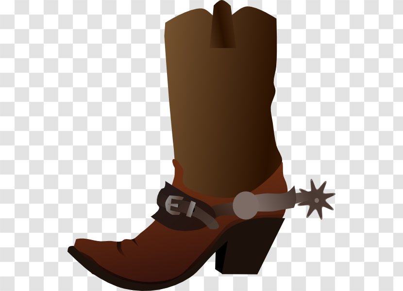 Cowboy Boot Hat Clip Art - Brown Shoes Cliparts Transparent PNG