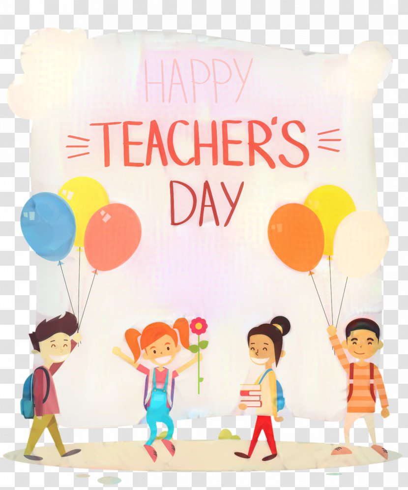Teachers Day Student - Kindergarten Teacher - Party Supply Balloon Transparent PNG