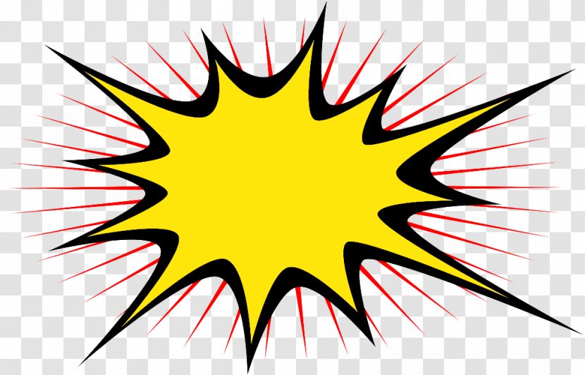 Explosion Cartoon - Star Yellow Transparent PNG