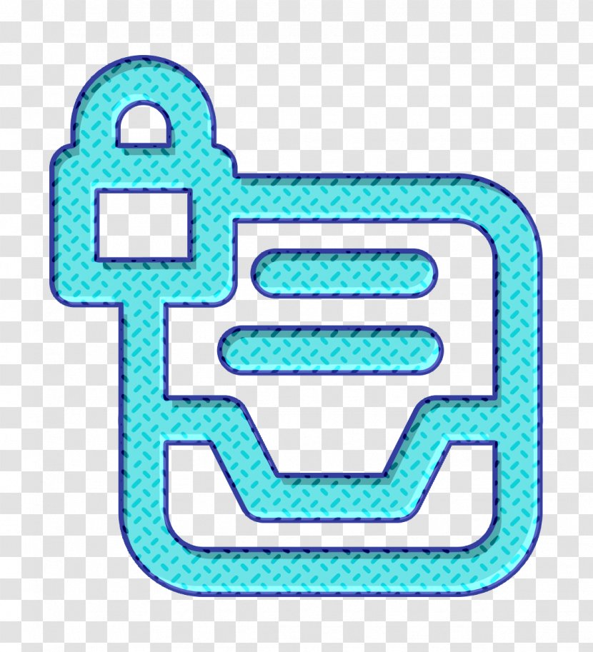 Data Icon Document Lock - Turquoise Aqua Transparent PNG
