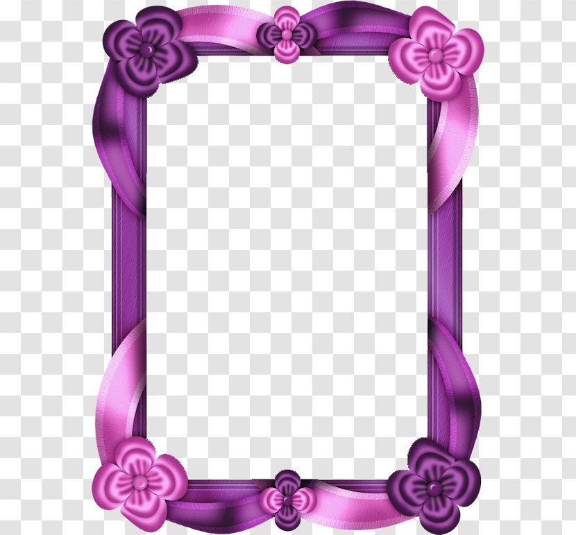 Picture Frames Purple Clip Art - Pink Border Transparent PNG