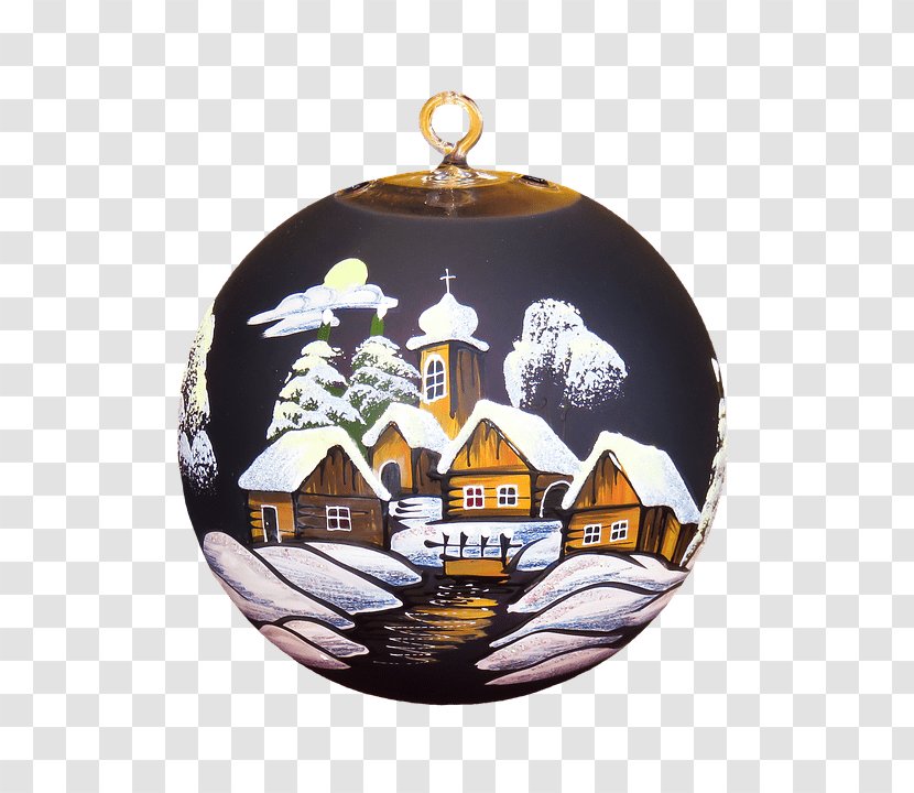 Christmas Ornament Ceramic Decoration Village - Holiday Transparent PNG