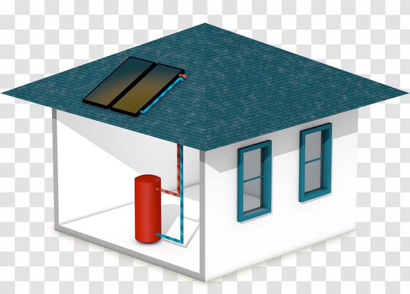 Solar Water Heating Energy Power Central - Property - House Transparent PNG