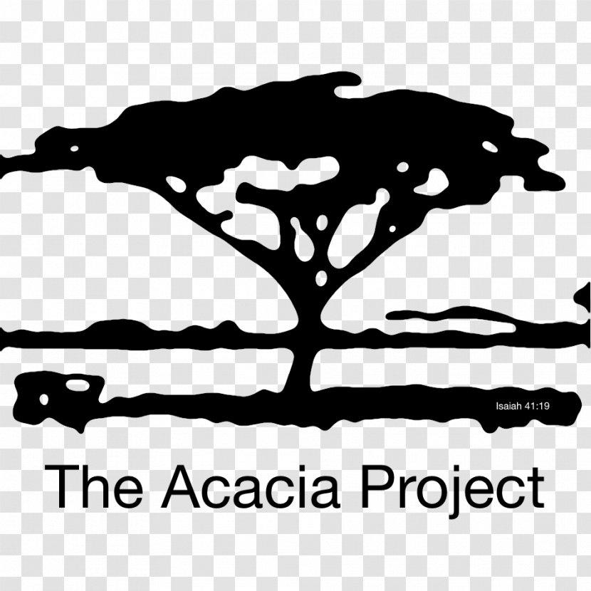 Silhouette Tree Logo Art Painting - Safari - Acacia Transparent PNG