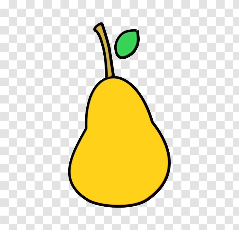 Pear Yellow Tree Clip Art - Woody Plant Transparent PNG
