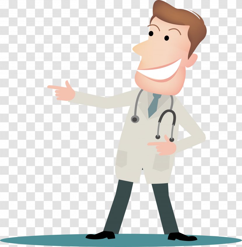 Cartoon Physician Drawing - Mammal - Male Doctor Vector Transparent PNG