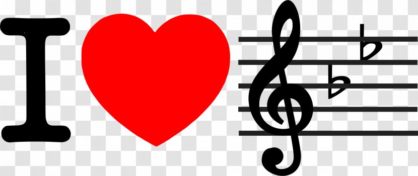 Clip Art Musical Note Image Vector Graphics - Heart Transparent PNG