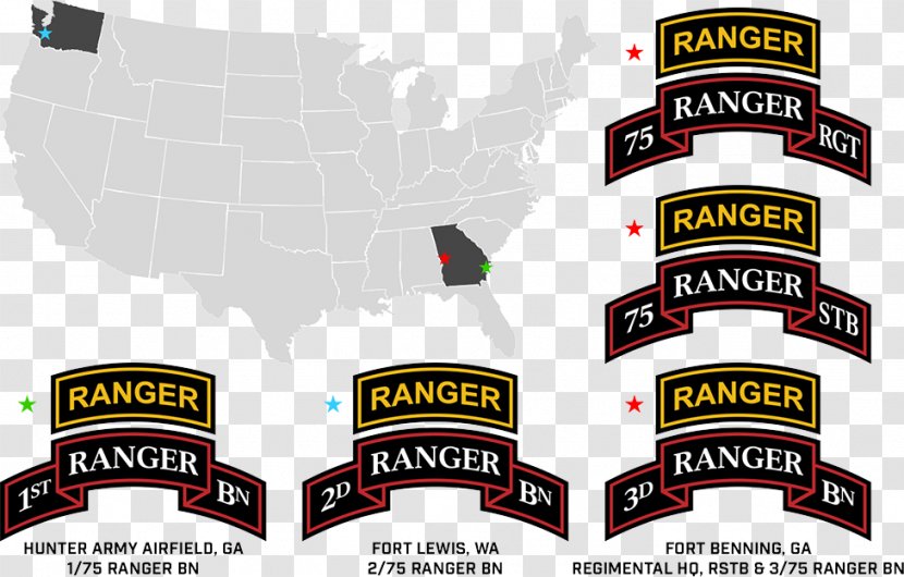 75th Ranger Regiment Fort Lewis United States Army Rangers 1st Battalion Transparent PNG