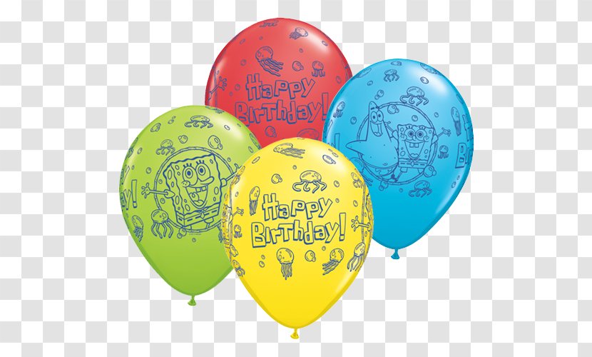 SpongeBob SquarePants Toy Balloon Party Birthday - Printing Transparent PNG