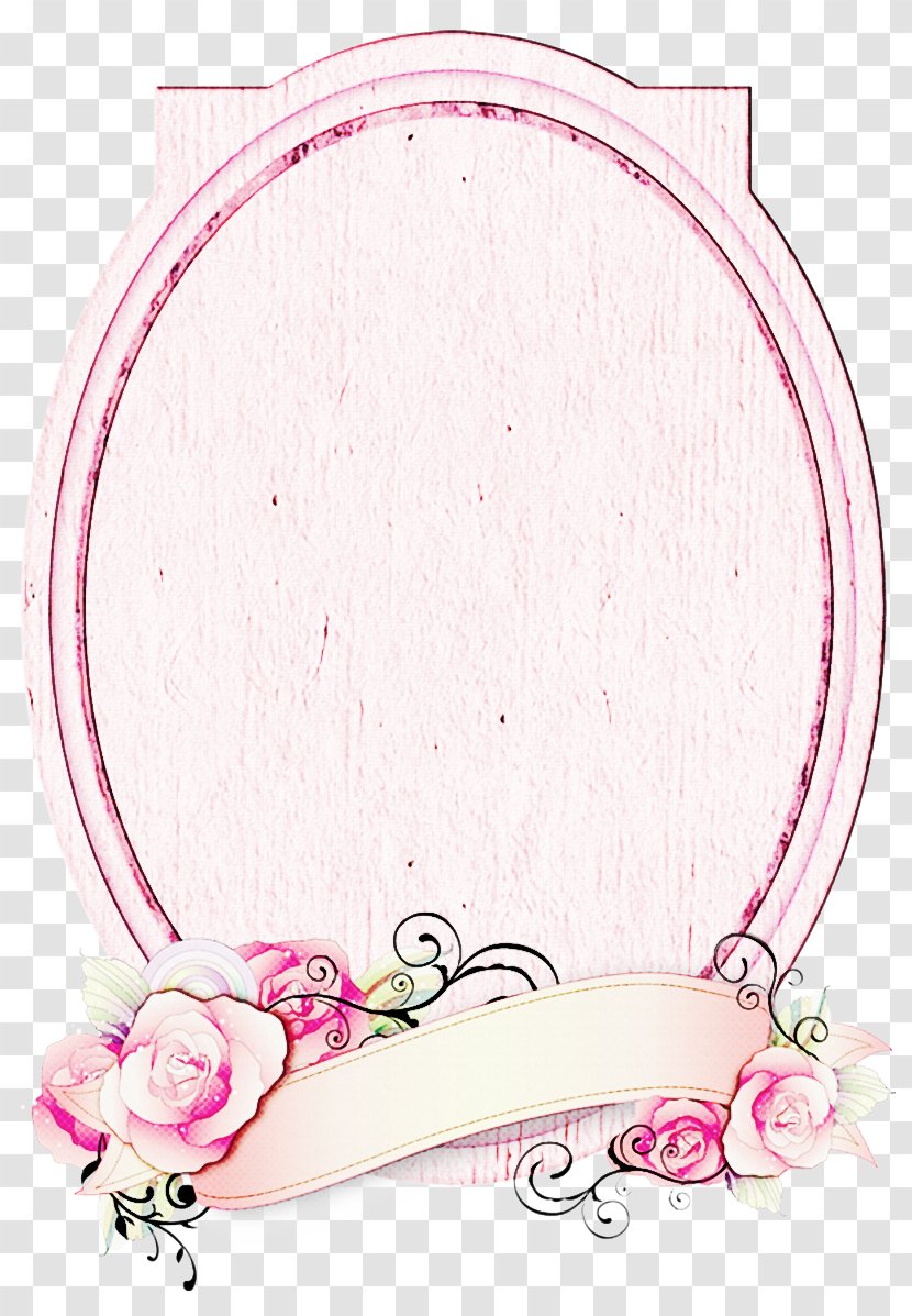 Pink Background Frame - Heart Picture Transparent PNG