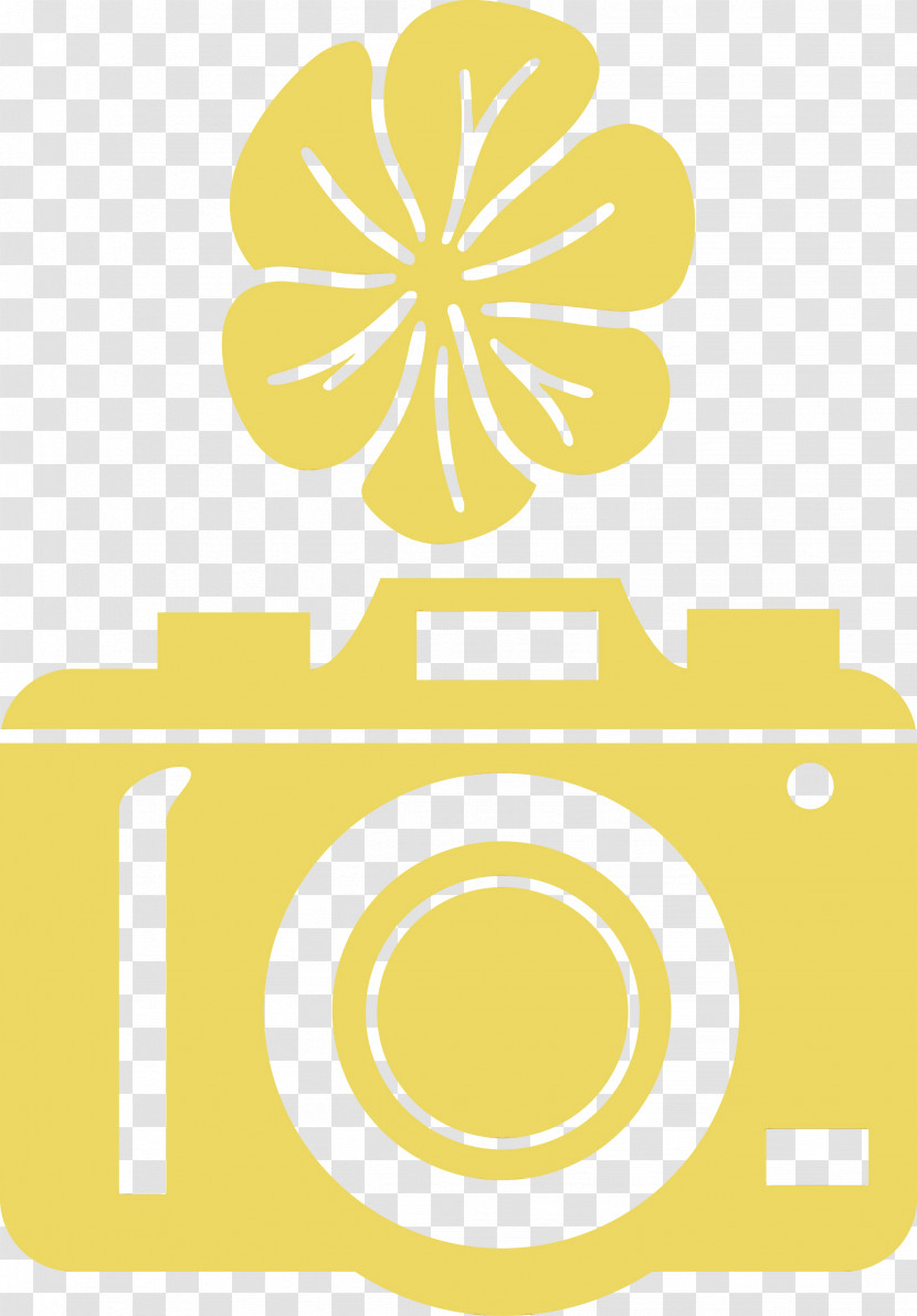 Flower Yellow Meter Line Symbol Transparent PNG