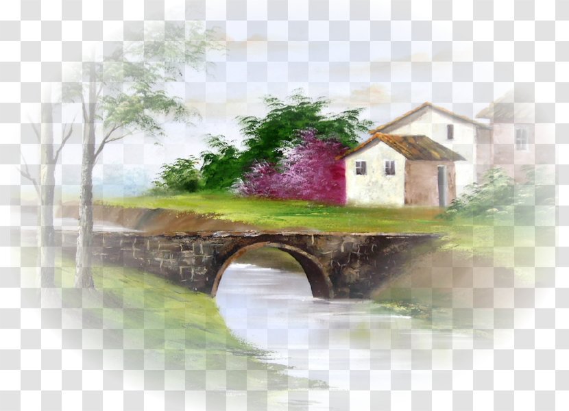 Watercolor Painting Blog Desktop Wallpaper - Landscape Transparent PNG