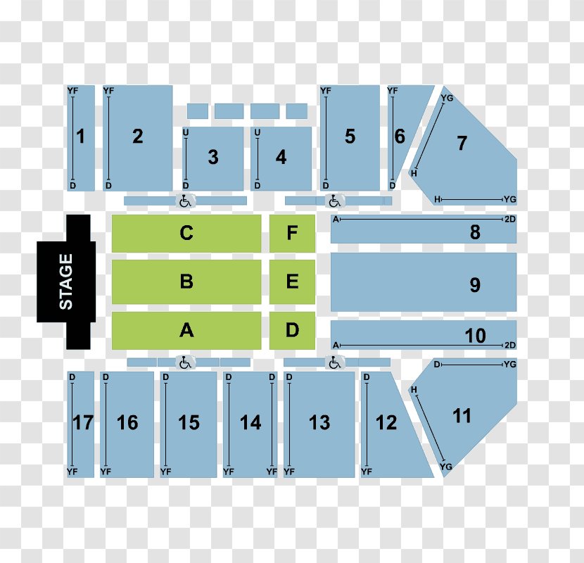 Seating Plan Rectangle Brand - Technology - Stage Transparent PNG