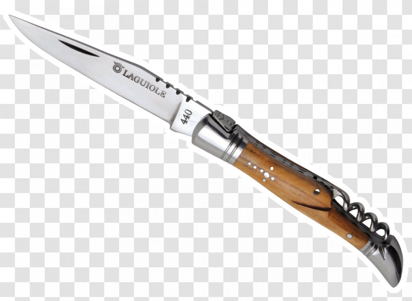 Laguiole Knife Pocketknife Saw Corkscrew - Handle Transparent PNG