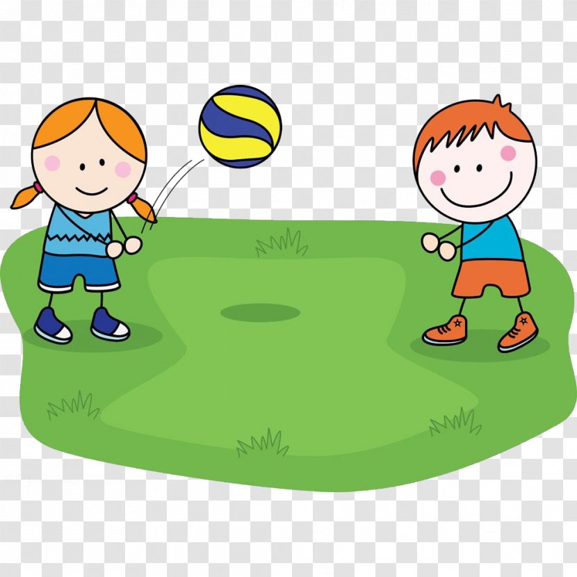Volleyball Illustration Image Vector Graphics Sports - Grass - Cartoon Transparent PNG