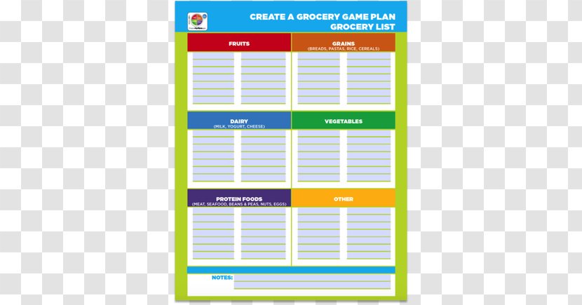 Shopping List Grocery Store Fast Food Paper - Plan - Vegetable Supermarket Template Transparent PNG