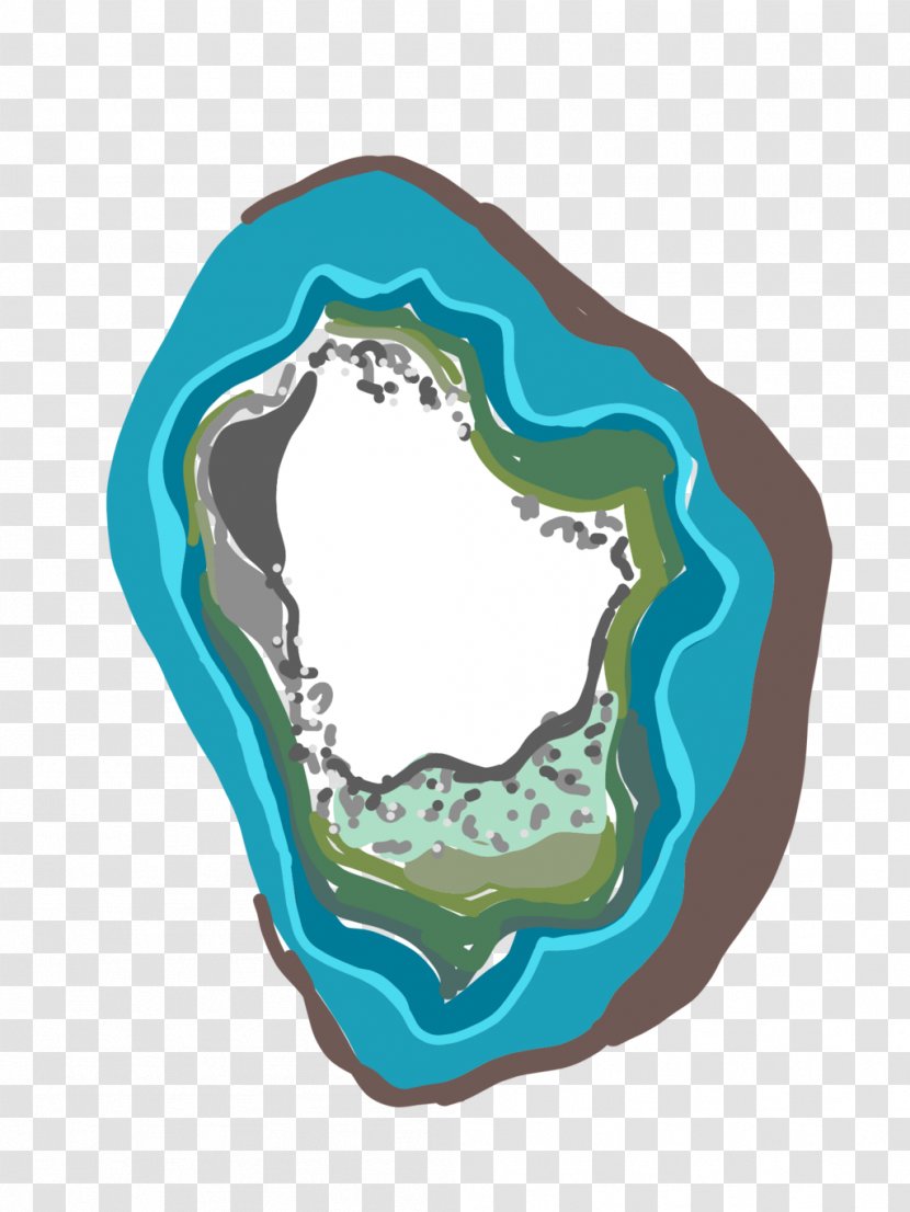 Geode Crystal Art Clip - Bluegreen - Blue Transparent PNG