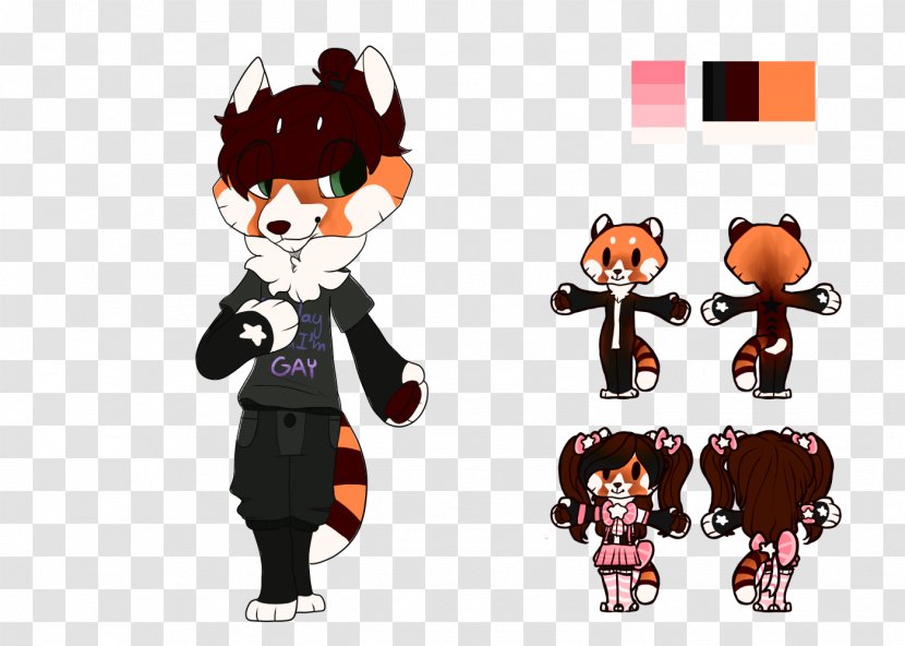 Cartoon Character Mascot Mammal - Red Panda Transparent PNG