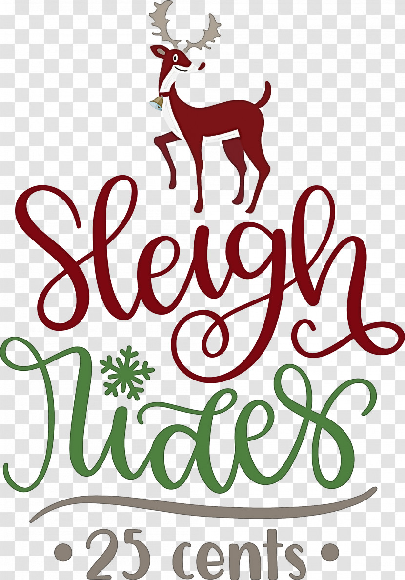 Sleigh Rides Deer Reindeer Transparent PNG