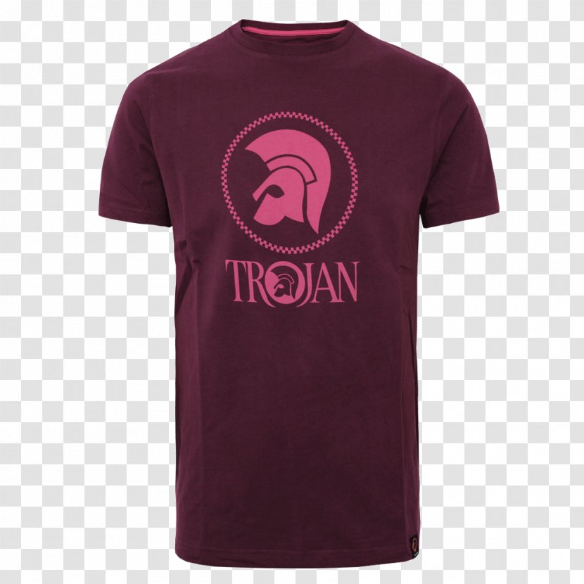 T-shirt Trojan Box Set Series Records Logo Pink M - Magenta - Masters Clothing Transparent PNG
