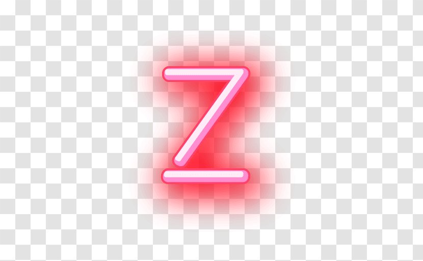 Letter Neon Alphabet - Z - Vector Transparent PNG