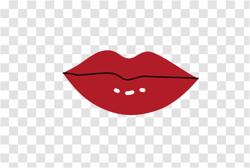 Text Red Illustration - Love - Lips Transparent PNG