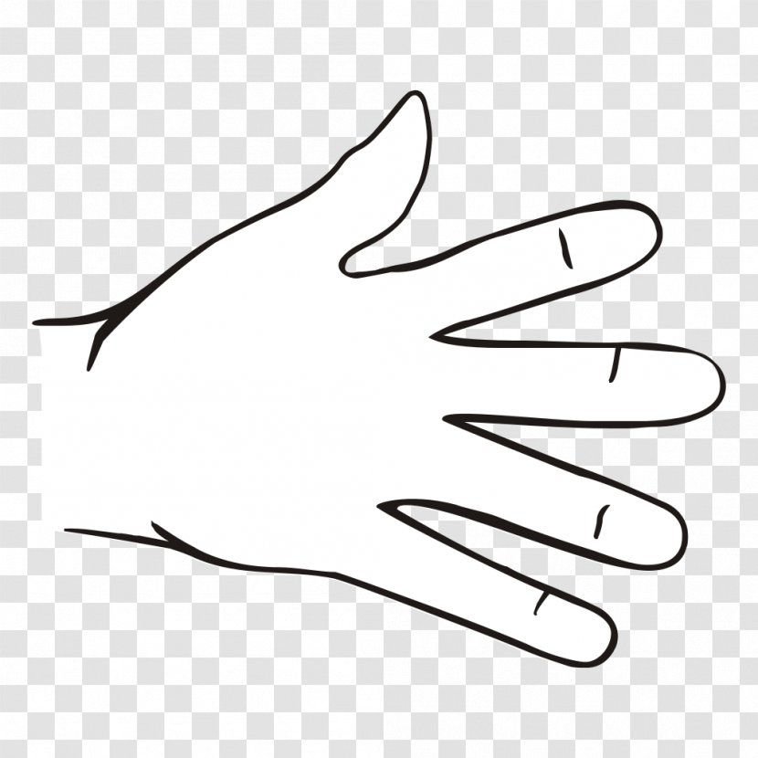 Line Art Finger Clip - Thumb - Fingers Transparent PNG