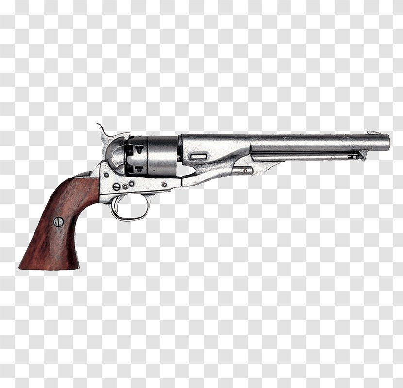 American Civil War United States Colt Army Model 1860 Revolver Single Action - Handgun Transparent PNG