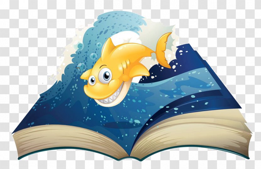 Stock Photography Royalty-free Clip Art - Royaltyfree - The Shark On Cartoon Book Transparent PNG