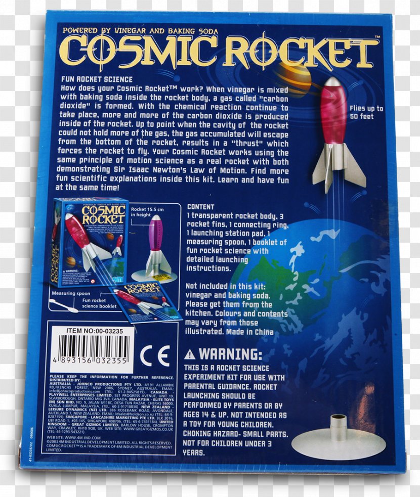 Science Questacon Rocket Launch Toy Baking Powder - Cosmic Transparent PNG