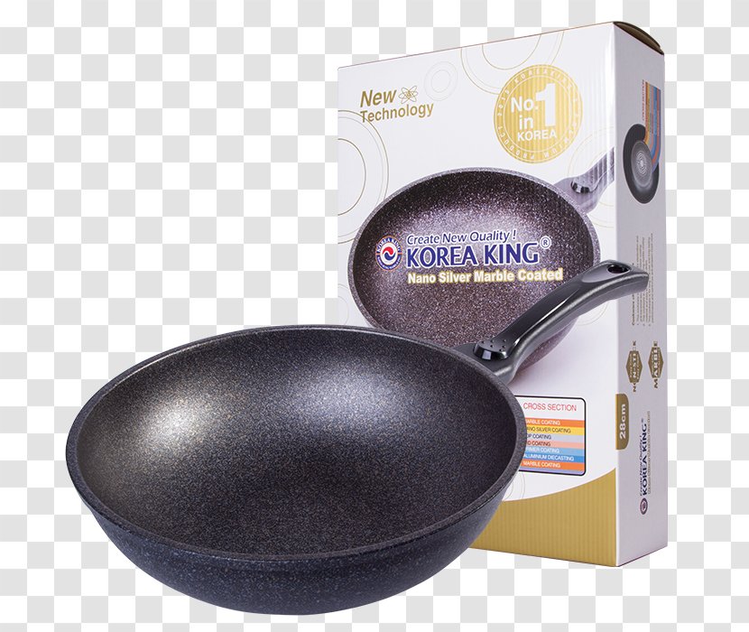 Frying Pan Marble Non-stick Surface Kitchenware Korea - Cookware And Bakeware Transparent PNG