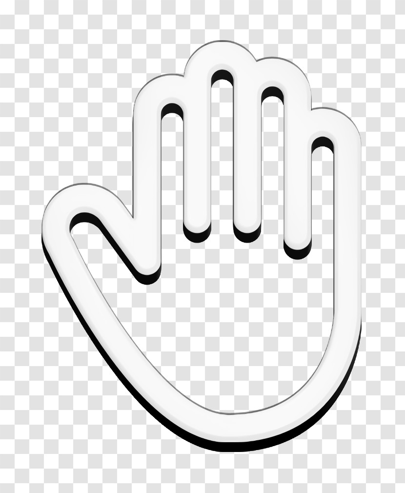 Palm Icon Hand Icon Minimal Universal Theme Icon Transparent PNG