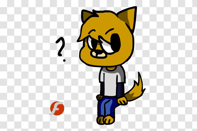 Cat Dog Snout Character Clip Art - Yellow Transparent PNG