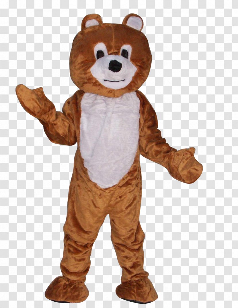 Brown Bear Disguise Costume Mascot - Silhouette Transparent PNG