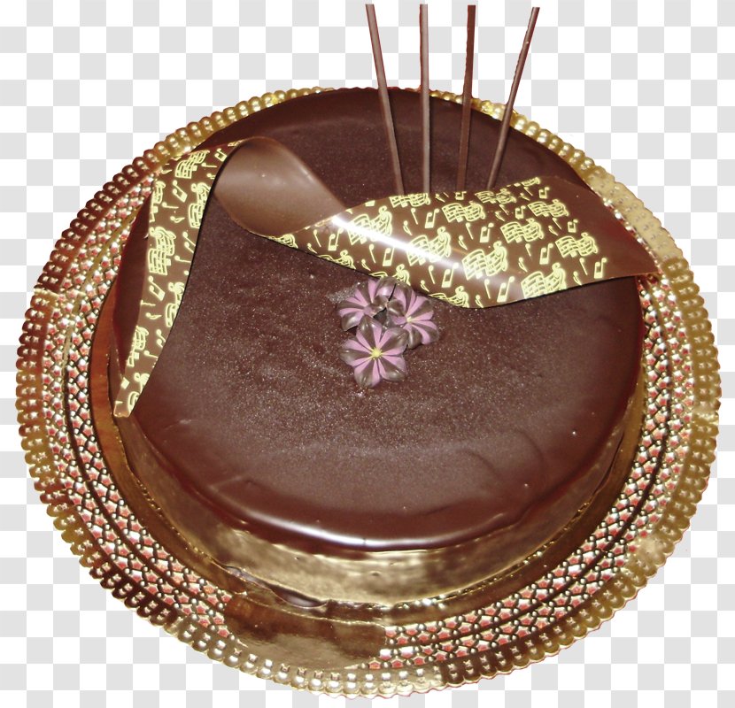Chocolate Cake Sachertorte Ganache Truffle Praline Transparent PNG