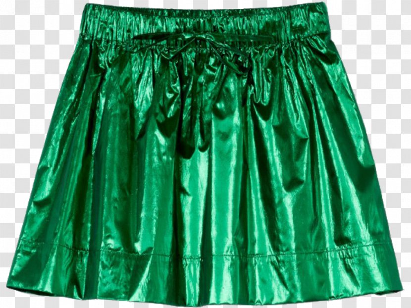 Green Waist Skirt Satin - Shorts - Girls Transparent PNG
