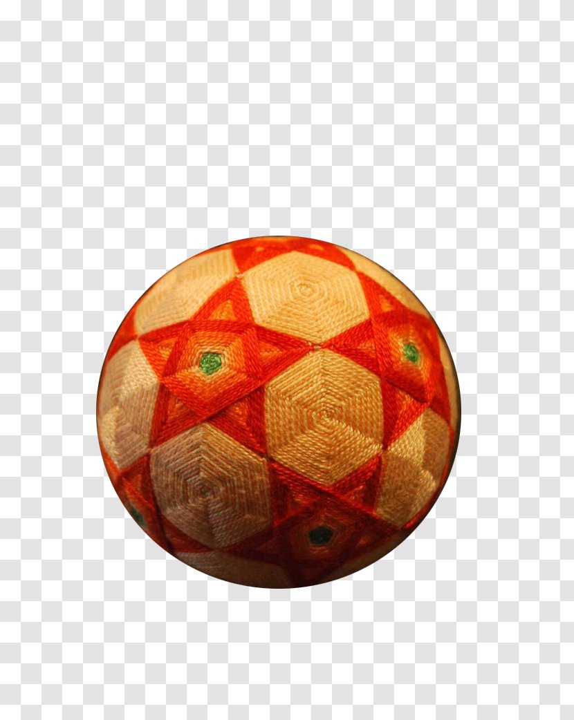 Temari Euclidean Vector - Embroidery - Red Star Ball Transparent PNG
