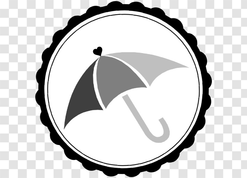 Black And White Clip Art - Umbrella Clipart Transparent PNG