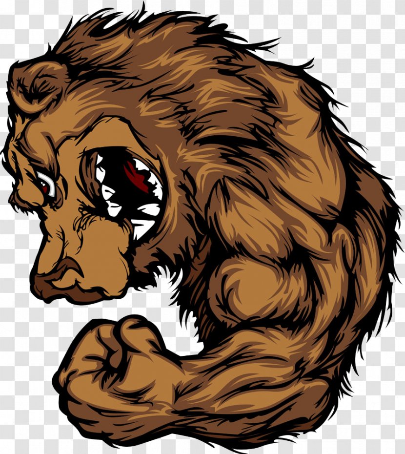 American Black Bear Grizzly Clip Art - Snout - Strong Lion Transparent PNG