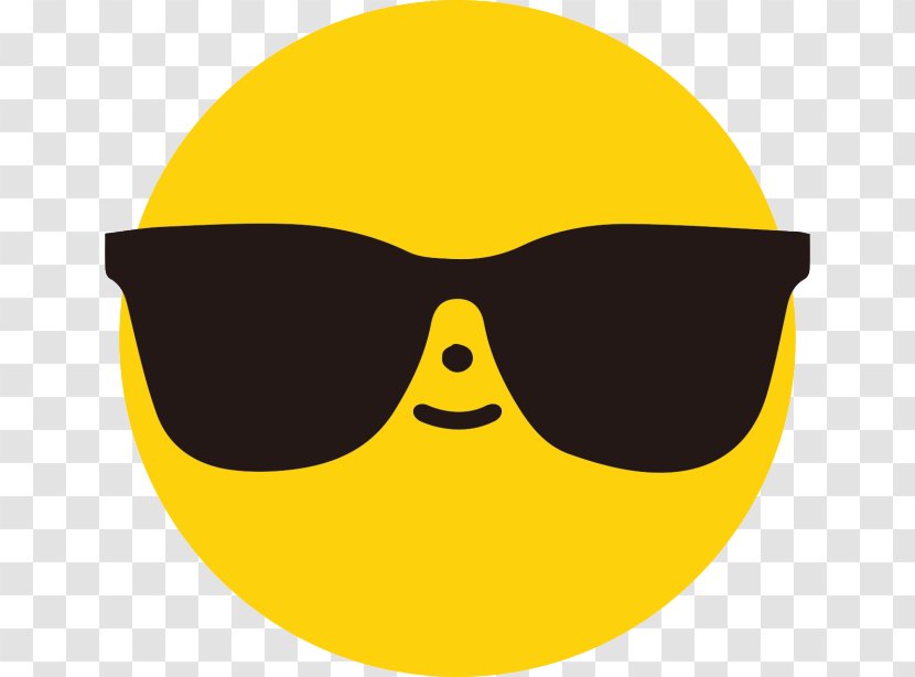 Sunglasses Smiley Goggles Clip Art - Yellow - Christmas Cool Transparent PNG