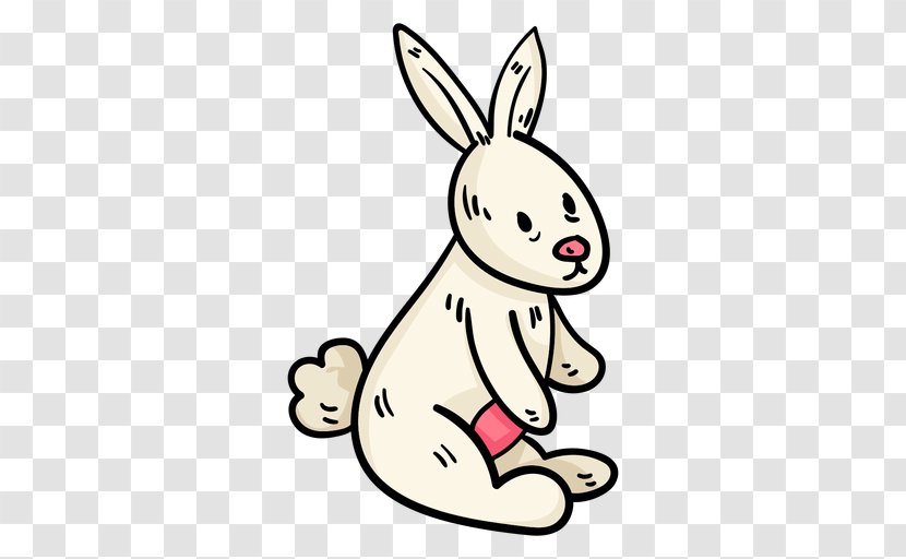 Easter Bunny Rabbit Drawing Vector Graphics Illustration - Mammal - Logo Svg Transparent PNG
