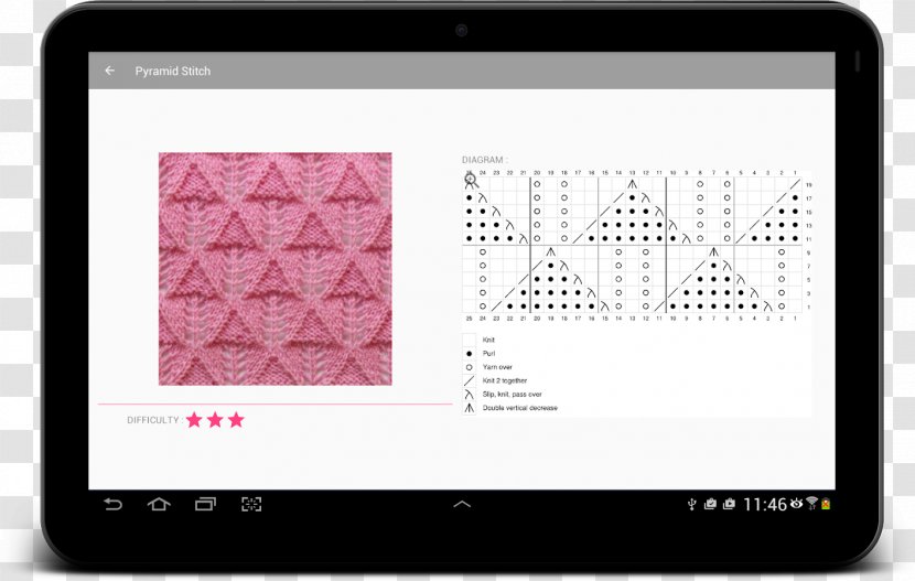 Stitch Points Screenshot Pattern - Media - Knitting Life Transparent PNG