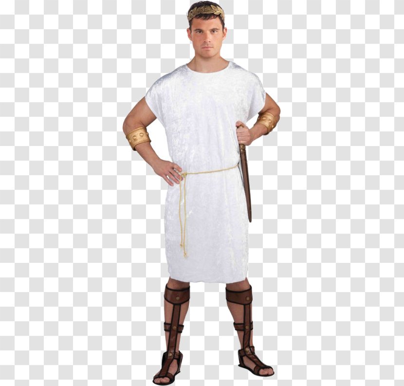 Ancient Rome Halloween Costume Tunic Party - White - Toga Transparent PNG